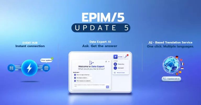 EPIM/5 Update 5: Event Hub, Data Expert AI and AI-based translation service